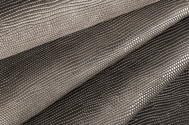 Metallic leather : taupe brown Magnetic Lizard - Customization F. KOOIJMAN Paris
